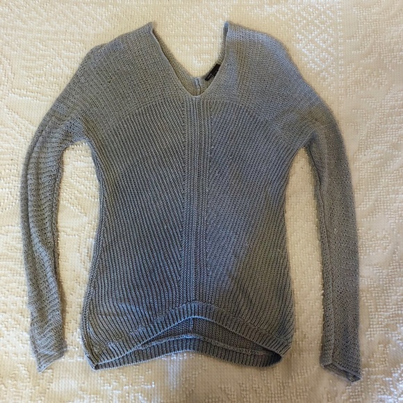 Vince Knit Pullover Top Small Linen V-Neck Sweater - Picture 2 of 7